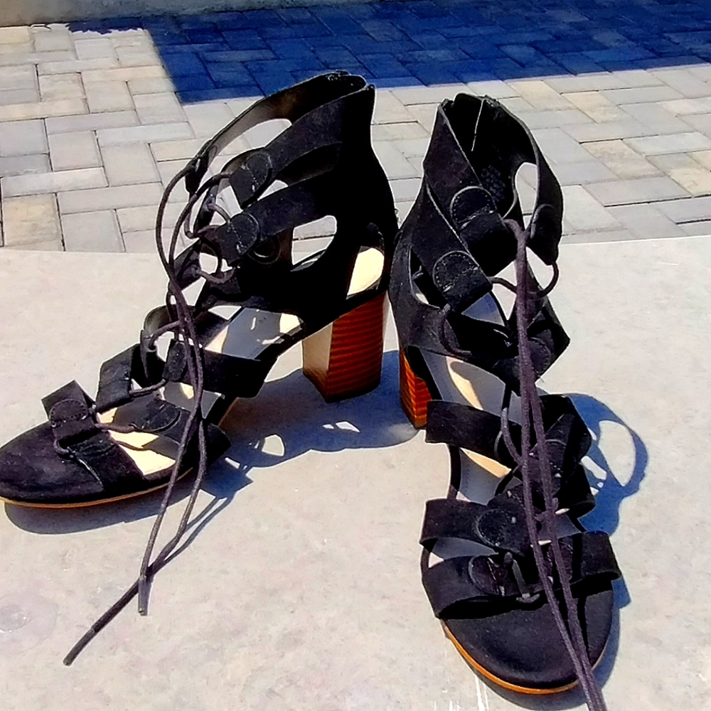 Marc Fischer Black Strappy Heel